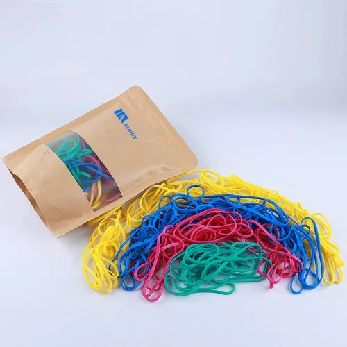 Miniatura 9 de Bandas de goma, tamaño 64 (3 1/2 pulgadas x 1/4 pulgadas), bandas de goma elásticas coloridas sin látex, bandas de goma a granel, bandas elásticas