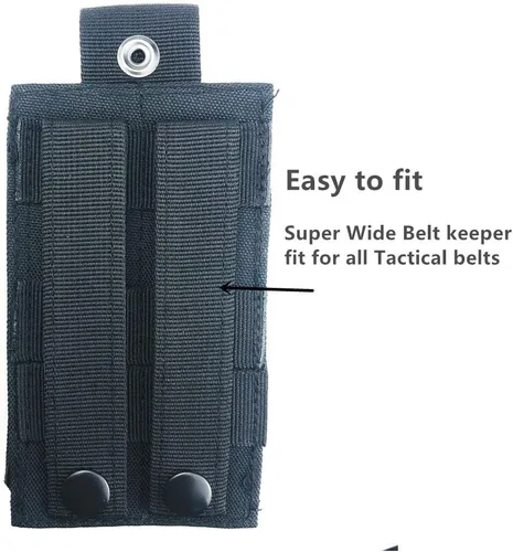 Miniatura 3 de Molle Tactical - Funda universal de nailon para radio compatible con Baofeng Midland Motorola Walkie talkies