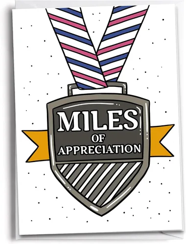 Miniatura 9 de Felicitaciones por terminar una tarjeta de felicitación de maratón 26.2 Millas Inspirado en correr