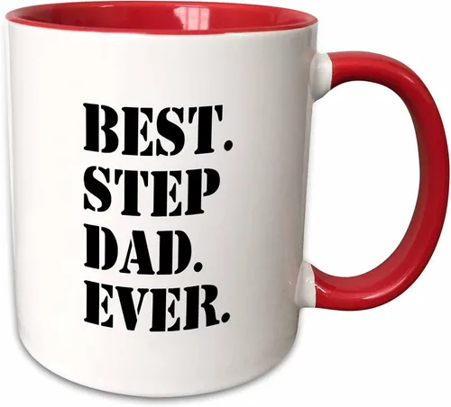 Miniatura 9 de 3dRose Best Step Dad Ever - Taza de 11 onzas, color negro