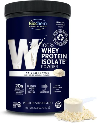 Miniatura 9 de Biochem Proteína en Polvo de Aislado de Suero 100%, Sabor Chocolate, 20g de Proteína de Vacas Alimentadas a Pasto, Apto para Dieta Cetogénica, Sin