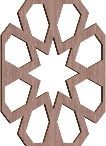 Miniatura 20 de Jackson Decorative Fretwork Wood Wall Panels, Large, 23 3/8" W x 23 3/8" H x 1/4" T, Cherry