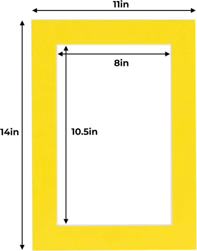 Miniatura 223 de 8.5x11 Mat for 11x14 Frame - Precut Mat Board Acid-Free Brown 8.5x11 Photo Matte Made to Fit a 11x14 Picture Frame, Premium Matboard for Family
