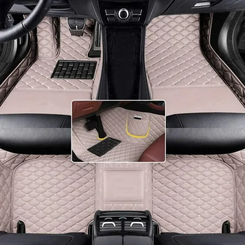 Miniatura 15 de Alfombrillas de cuero personalizadas para sedán, SUV, automóvil deportivo, negro, rojo, rosa, blanco, alfombrillas de vehículo para hombres
