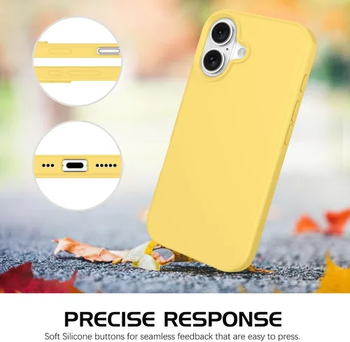 Miniatura 398 de GUAGUA Funda compatible con iPhone 17 Pro Max de 6.9 pulgadas, silicona líquida, goma de gel suave, delgada, forro de microfibra delgada