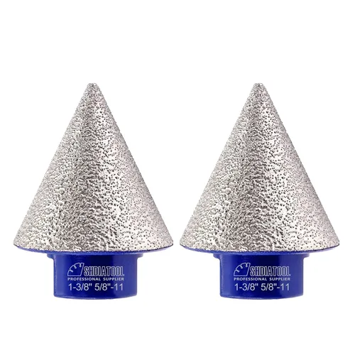 Miniatura 17 de SHDIATOOL Brocas biseladoras de diamante de 1-3/8 pulgadas para agrandar los pedazos de fresado de cerámica del granito del mármol de la teja