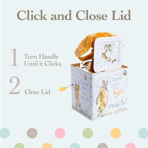 Miniatura 12 de KIDS PREFERRED Guess How Much I Love You - Liebre castaña Nutbrown Jack-in-The-Box - Juguete musical para bebés