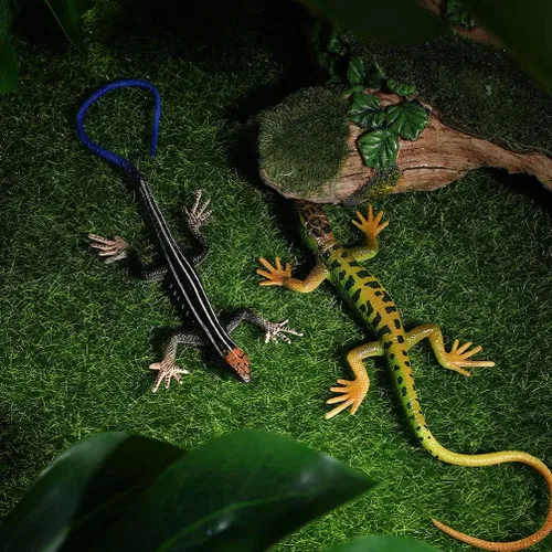 Miniatura 3 de Toddmomy Lagartos de plástico realista juguete de lagarto modelo artificial reptil lagarto figuras animales juguetes trucos broma para niños