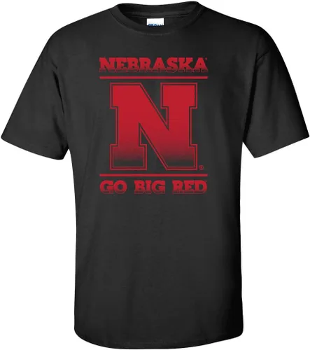 Miniatura 2 de CornBorn Nebraska Cornhuskers Tshirt - Huskers Shirt - Block N Fade Nebraska Shirt