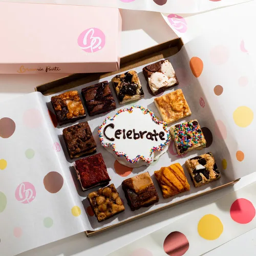 Miniatura 7 de Envíe su mensaje de agradecimiento con una caja de regalo Brownie Points Brownies: Creado con los mejores ingredientes más frescos, sabores más