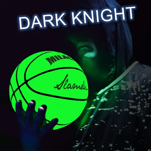 Miniatura 4 de Balón de baloncesto personalizado, que brilla en la oscuridad, regalo de baloncesto personalizado tamaño 7 (29.5"), tamaño 6 (28.5"), tamaño 5 Verde