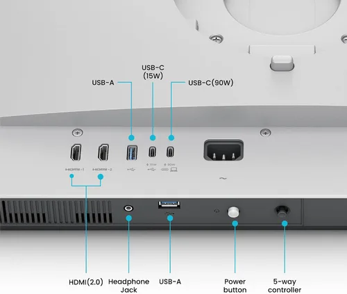 Miniatura 2 de BenQ MA270U Monitor 4K 3840x2160 de 27" para MacBook® Pro/Air, Dual USB-C, entrega de energía de 90 W, combinación de color Mac, concentrador USB