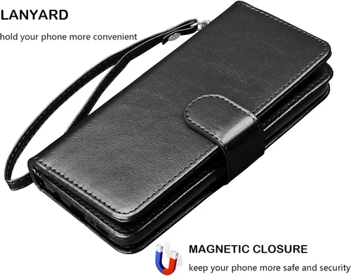 Miniatura 6 de Njjex Funda para Galaxy S20 FE 5G, para Samsung S20 Fan Edition/S20 FE 5G, [9 ranuras para tarjetas] Funda de piel sintética para crédito
