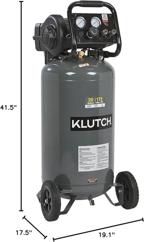 Miniatura 10 de Klutch Compresor de aire de 20 galones, 2 HP, 120 voltios, 175 PSI