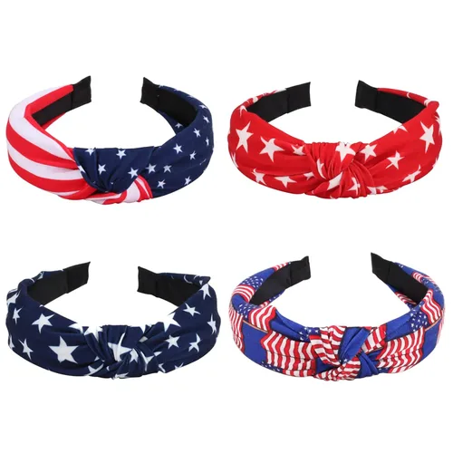 Miniatura 25 de Ardorchid Bandana Diadema de Bandera Americana Roja Blanca y Azul Diademas Patrióticas de EE.UU. para Hombres y Mujeres Bufanda de Cuello y Cara