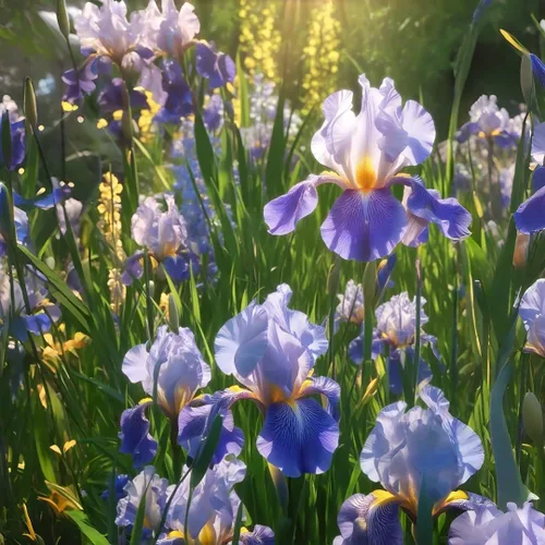 Miniatura 3 de Semillas de flores de iris para plantar al aire libre, 199 piezas, hermosas flores perennes para tu jardín, hogar, flores de primavera y verano