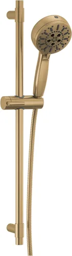 Miniatura 11 de Cabezal de ducha de mano Delta Faucet ProClean Gold con barra deslizante, ducha de mano con rociador de alta presión, sistema de ducha dorado