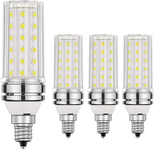 Miniatura 10 de BOGAO Bombilla LED E26, bombillas LED blancas de 12 W 6000 K, equivalente a 80-100 W, base E26, 1200 lúmenes (paquete de 4 blanco)