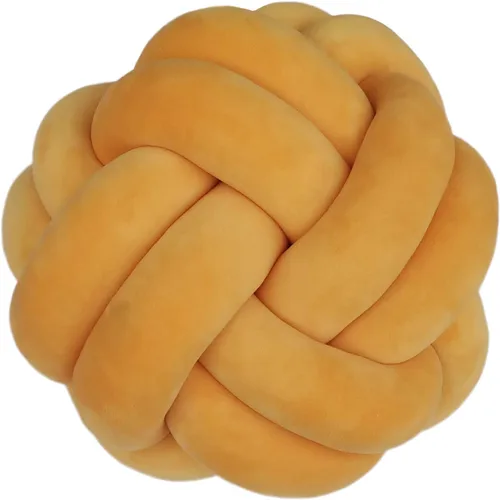 Miniatura 17 de Cyprinus Carpio Elastic Vevet - Almohada de 2 hebras hecha a mano con nudo, cojín de suelo, decoración de bola para el hogar, 10.6 pulgadas (blanco)