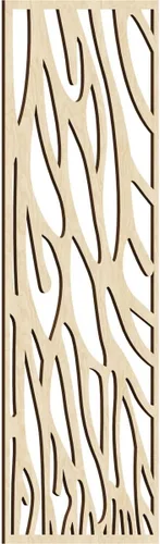 Miniatura 107 de 9 3/8"W x 24 3/8"H x 1/4"T Bristol Decorativos Paneles de Pared de Madera Calado, Cereza