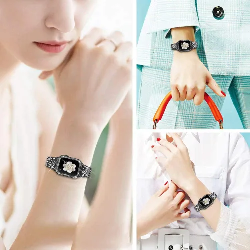 Miniatura 7 de Bekomo Compatible for Apple Watch Ultra Band 49mm 46mm 45mm 41mm 38mm 40mm 42mm 44mm with 2 Pack Bling Crystal Diamonds Case Cover, iwatch SE Series