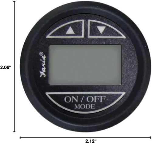 Miniatura 2 de FARIA BEEDE 12850 Euro Sonda de profundidad (transductor montado en el popa de popa SN2011-2, negro, 36)