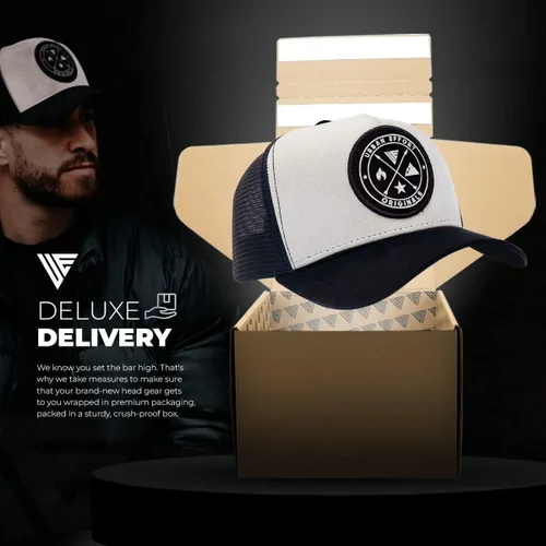 Miniatura 174 de Urban Effort Gorra trasera de malla, para hombres y mujeres, gorra de béisbol de 5 paneles, gran cierre a presión para caza y senderismo