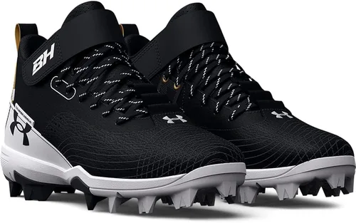 Miniatura 5 de Under Armour Zapato de béisbol unisex Harper 7 Mid Junior de goma moldeada