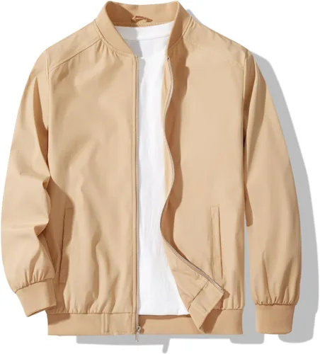 Chaqueta bomber para hombre, elegante, ligera, cortavientos, primavera, otoño, chaquetas casuales para hombre