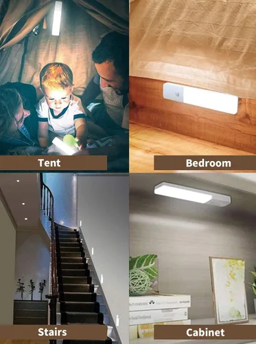 Miniatura 3 de Luces LED recargables para debajo del gabinete, con sensor de movimiento magnético para interiores, sensor de movimiento, luces inalámbricas