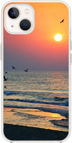 Miniatura 15 de Blingy's Funda para iPhone 14, bonito patrón de cerezas, estilo tropical, diseño tropical, funda protectora transparente de TPU suave de 6.1 Cerezas
