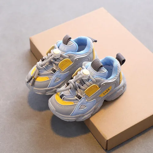 Miniatura 3 de IWIHMIV Zapatos para caminar para niños pequeños, zapatos casuales para correr, ligeros, antideslizantes, zapatos deportivos cómodos para caminar