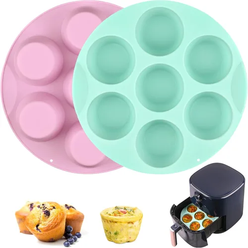 Miniatura 15 de Sakolla Paquete de 2 moldes de silicona para pan, antiadherentes, de fácil desmolde, molde rectangular de silicona para hornear pasteles, pastel