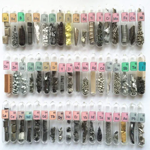 Miniatura 14 de Kit de muestras de elementos puros para colección periódica de tablas periódicas, metales de tierras raras, frascos y ampollas, ideal como regalo 30