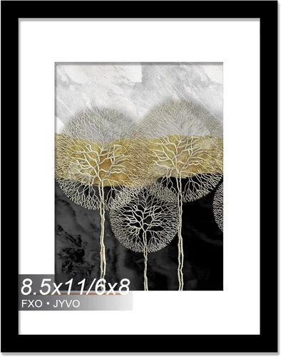 Miniatura 91 de Fxojyvo Marco de Fotos de 4x6, Muestra Foto de 3.5x5 con Paspartú o 4 x 6 Sin Paspartú, Liviano y de Alta Transparencia Marco de 4 por 6 para Pared