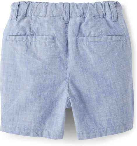Miniatura 2 de The Children's Place Pantalones cortos chinos para bebés y niños pequeños, Morningsky, 9-12 meses, pantalones cortos de cambray para niños pequeños