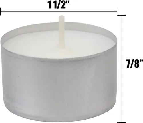 Miniatura 5 de Velas sin aroma Stonebriar dtl-100-8 duración de combustión, 8 horas, color blanco, paquete de 100