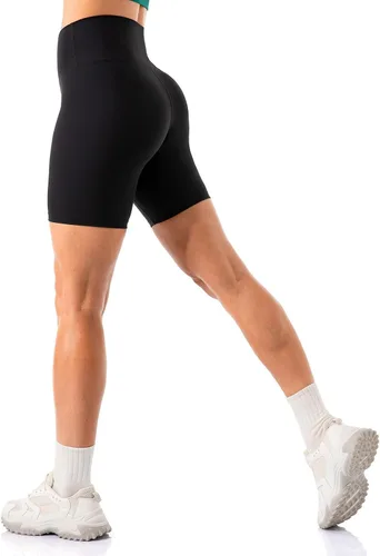 Miniatura 2 de Lavento - shorts para ciclismo, yoga, para mujer con sensación de segunda piel, cintura alta, ultrasuave, tiro de 56 pulgadas.
