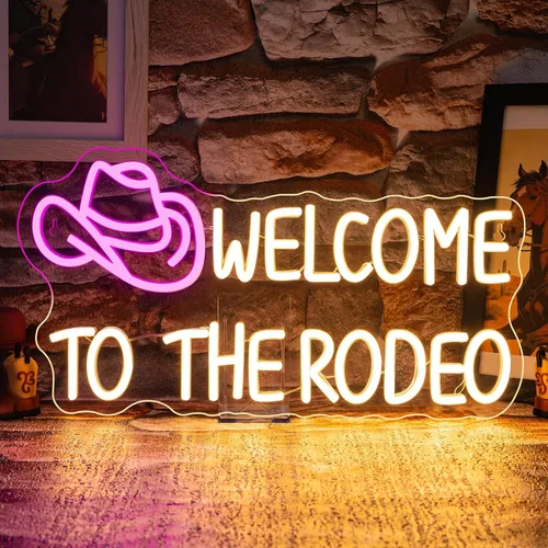 Miniatura 9 de WLHOPE Letrero de neón con luces LED de color rosa para decoración de pared con texto en inglés "You Glow Girl", letreros de luz de neón para B-You