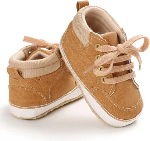 Miniatura 4 de Sekantrol Zapatos de cuna para recién nacidos y niñas para primer andador suela de goma suave zapatos de moda para bebés mocasines de vestir Oxford