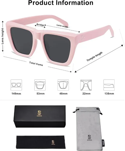 Miniatura 5 de SOJOS - Gafas de sol de moda para mujer y hombre