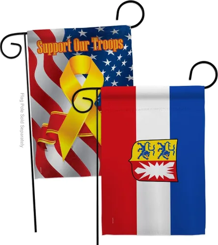 Miniatura 6 de Schleswig Holstein Garden Flags 2pcs Pack Regional Germany States Central Europe Territory Old History Country Particular Area Small Gift Yard House