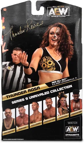 Miniatura 2 de Ringside Thunder Rosa - Figura de acción de lucha libre de juguete AEW Unrivaled 9