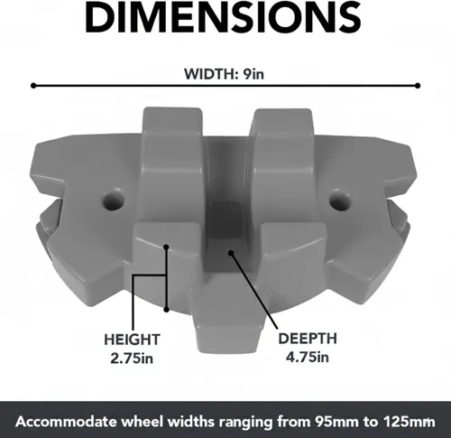 Miniatura 3 de 50 Strong Soporte para scooters – Se adapta a la mayoría de scooters con ruedas de 3.740 in a 4.921 in – Diseño entrelazado con base extra estable