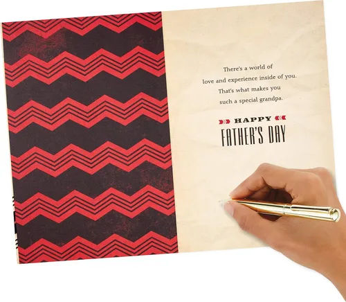 Miniatura 5 de Hallmark – Tarjeta de felicitación del día del padre Tarjeta de felicitación para Nieto (Que bendición eres), Disney Mickey Mouse