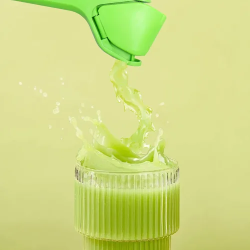Miniatura 3 de Septe Exprimidor de limón, exprimidor de limón, exprimidor de cítricos de lima, jugo de mano, verde