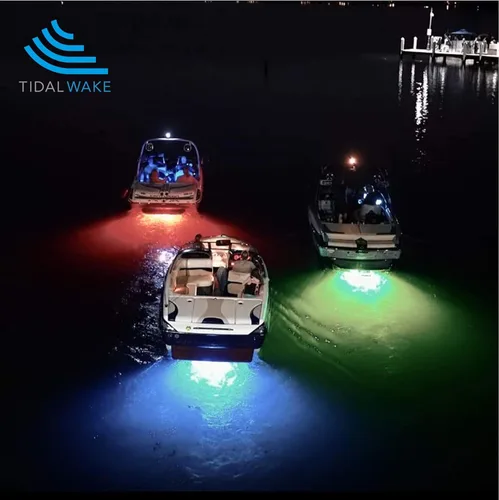 Miniatura 5 de Tidal Wake IP68 Luz LED de Drenaje Subacuático de 1,27 cm para Barco, ¡Iluminación Submarina Brillante en Minutos! ¡Sin Taladrar Agujeros! Verde
