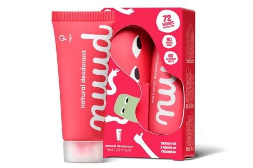 nuud Starter Pack | crema nueva | 1 x 0.5 fl oz | Desodorante en crema vegana 100% natural, eficaz durante 3 días, sin perfume, aluminio o alcohol,