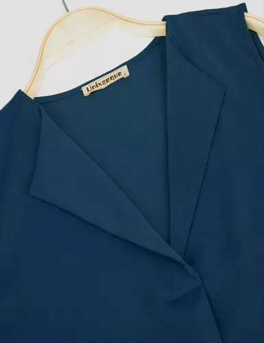 Miniatura 5 de Unixseque Blusa casual sin mangas con cuello en V para mujer, blusas de verano para oficina y trabajo