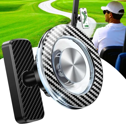 Miniatura 12 de Soporte magnético para carrito de golf, accesorios de golf, regalos para hombres, papá, marido, único, rotación de 360°, soporte de teléfono